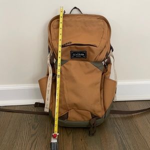 Dakine brown canvas backpack, excellent condition.